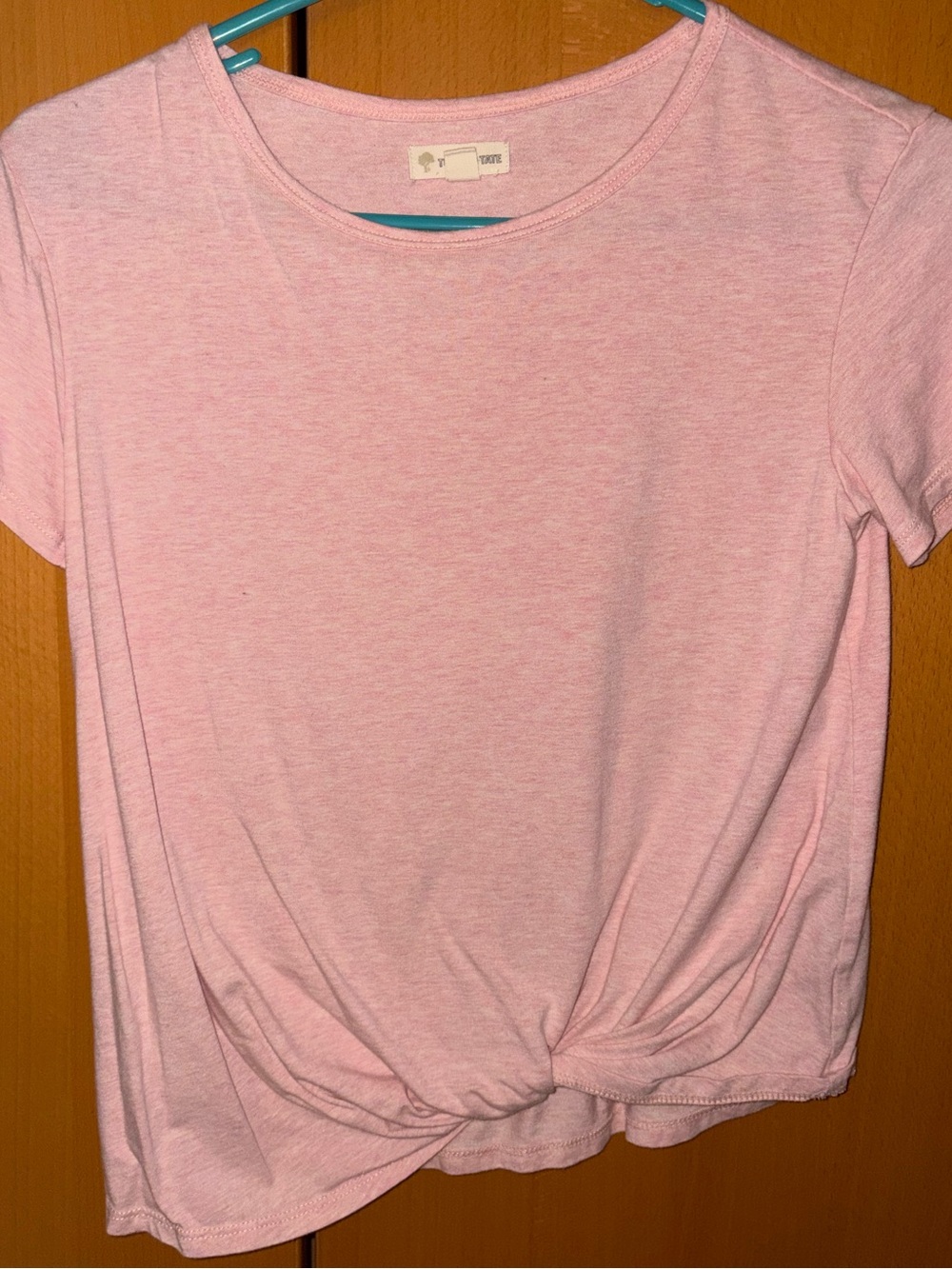 Tucker + Tate Light Pink Twist-Hem Short Sleeve Tee